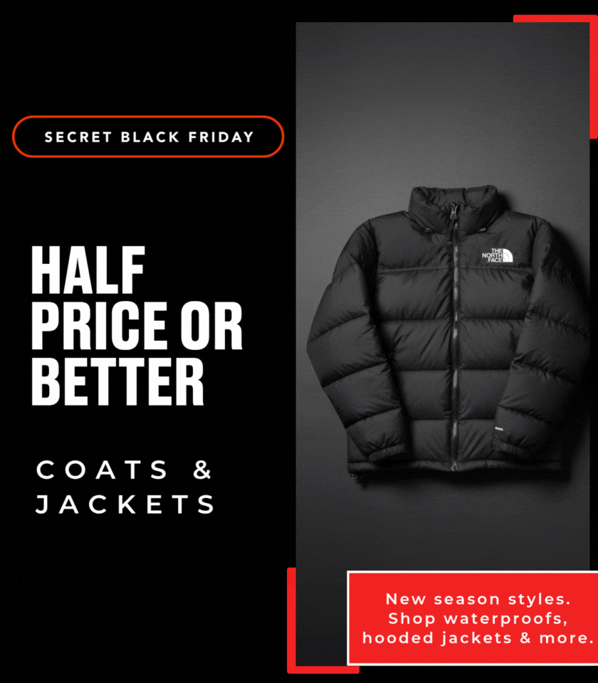 COATS & JACKETS HALF PRICE OR MORE 