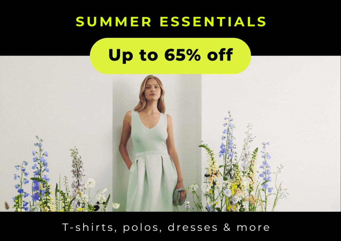 SUMMER ESSENTIALS UP TO 85% OFF T-SHIRTS, POLOS, DRESSES & MORE