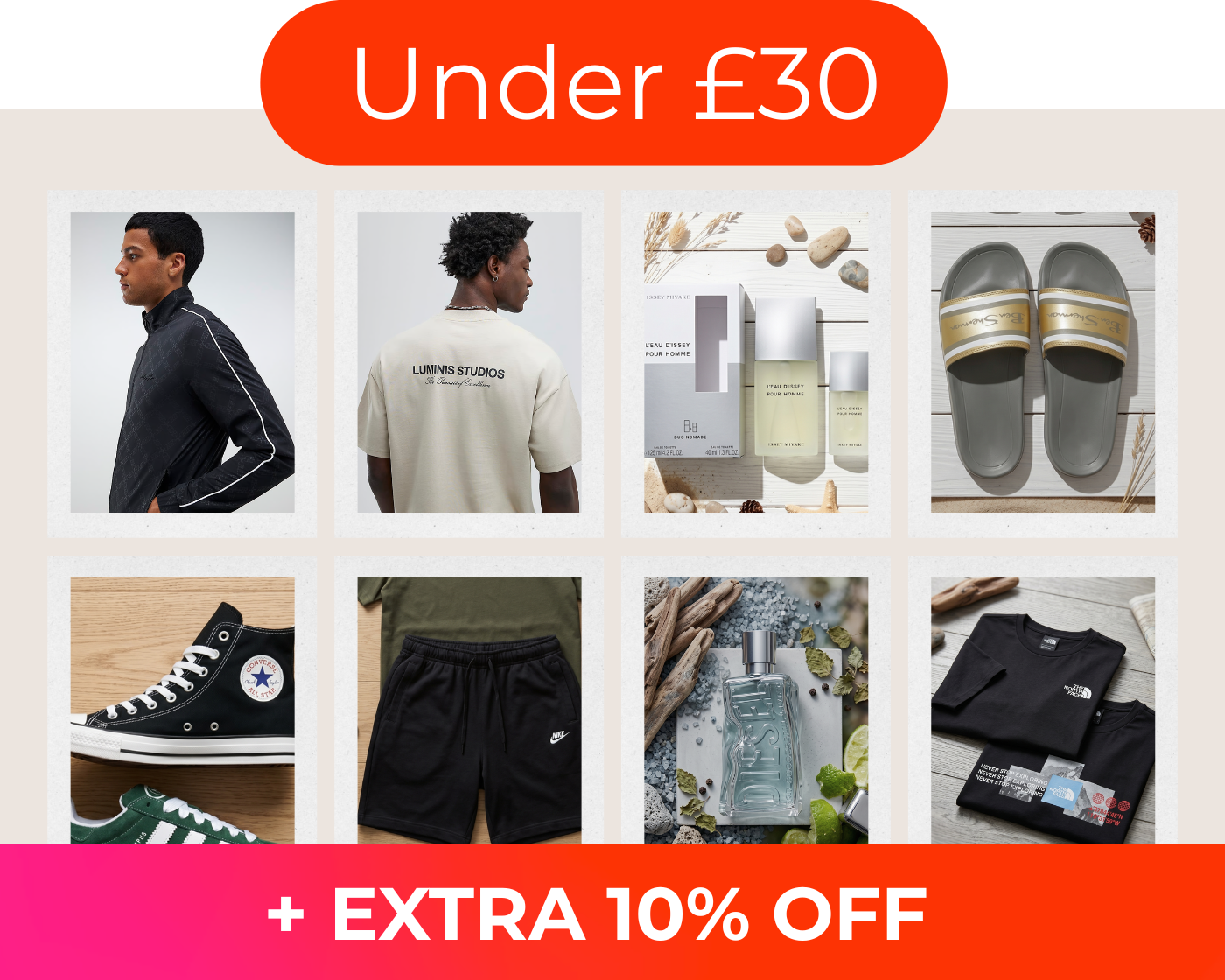 Under £30 + EXTRA 10% OFF 