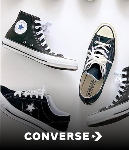 CONVERSE BACK IN STOCK! GET FREE DELIVERY WITH CODE FREEDEL
