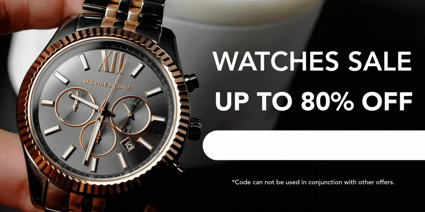 Watches; extra 15% off with code payday15