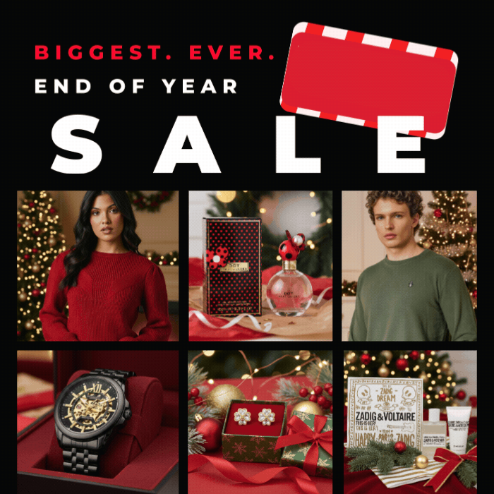 BIGGEST.EVER. END OF YEAR SALE |UP TO 85% OFF UNDER £50