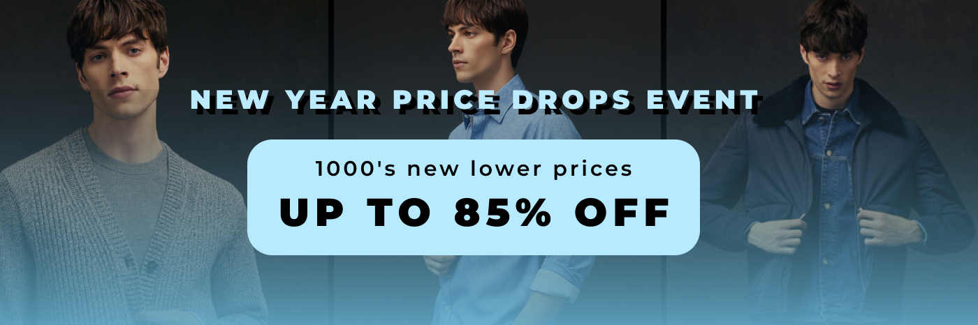 NEW YEAR PRICE DROPS EVENT 1000S NEW LOWER PRICES UP TO 85% OFF ENDS TONIGHT