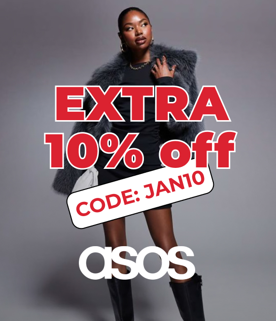 ASOS +EXTRA 10% OFF CODE: JAN10