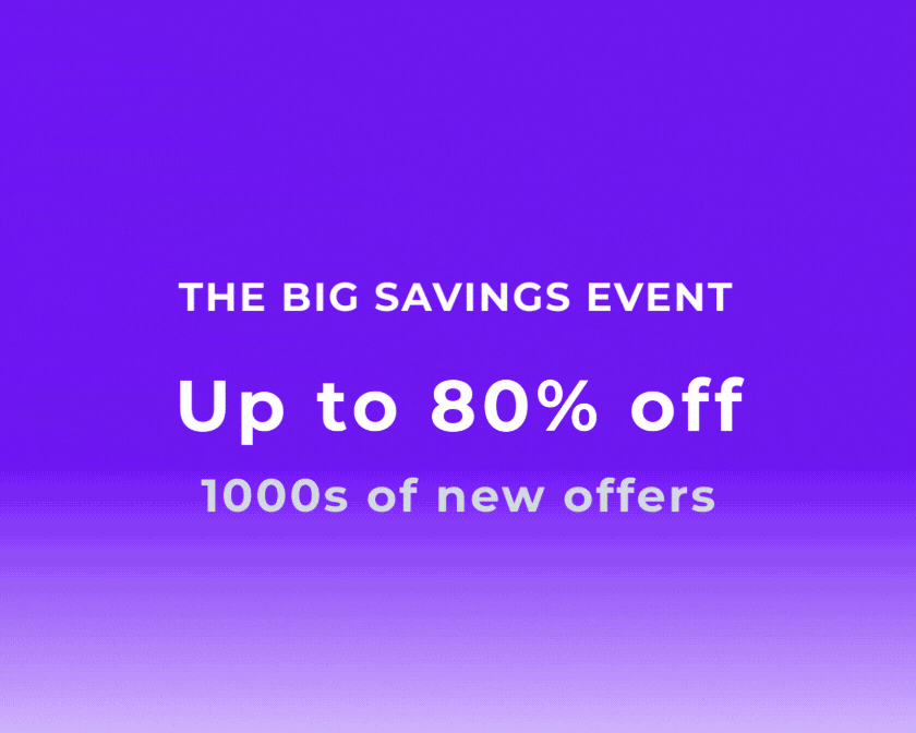 THE BIG SAVINGS EVENT | UP TO 80% OFF 1000s STYLES