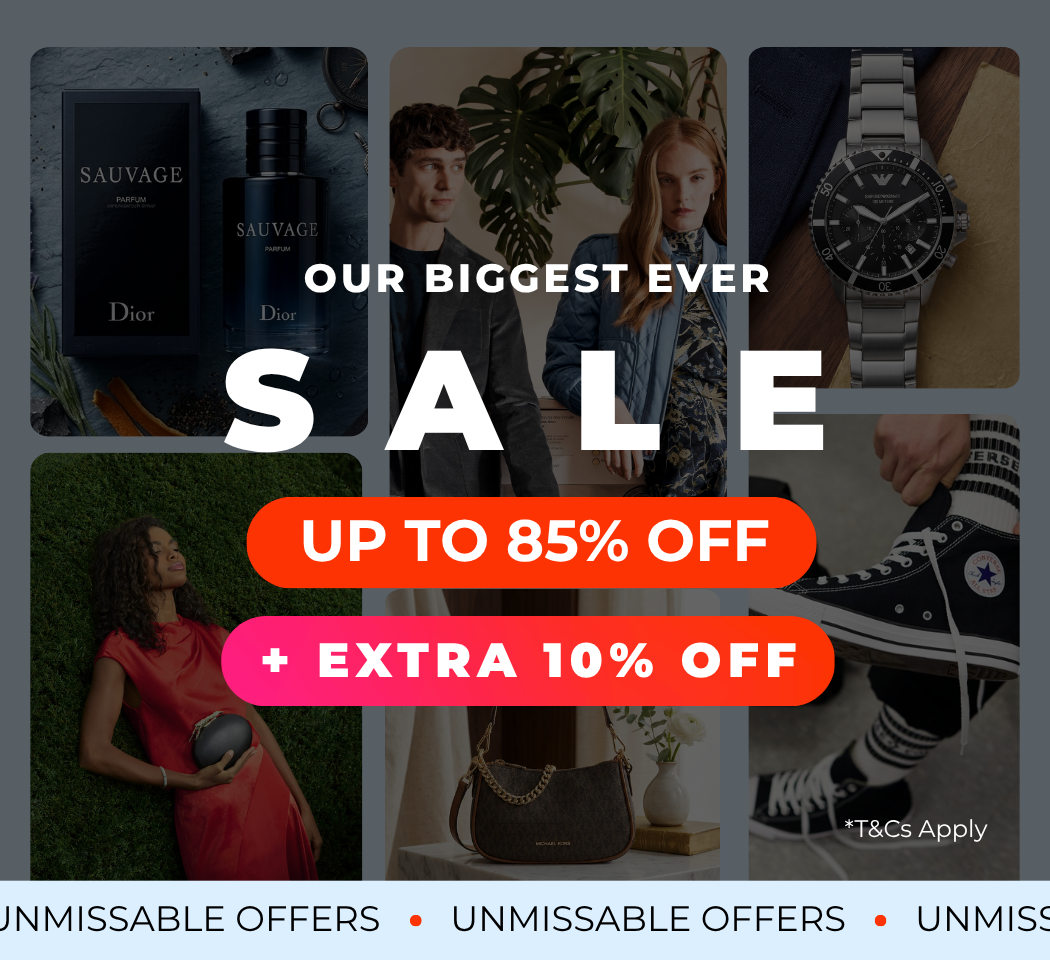 UNMISSABLE OFFERS OUR BIGGEST EVER SALE UP TO 85% OFF +EXTRA 10% OFF CODE: PAYDAY