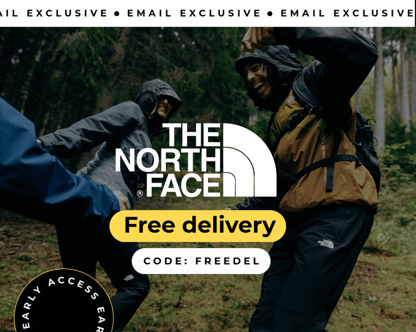 EMAIL EXCLUSIVE THE NOIRTH FACE FREE DELIVERY 