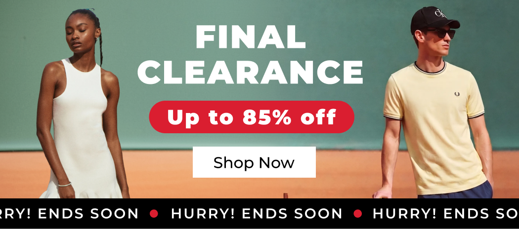 HURRY! ENDS SOON FINAL CLEARANCE UP TO 85% OFF SHOP NOW 