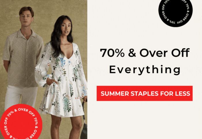 70% & OVER OFF SUMMER STAPLES FOR LESS