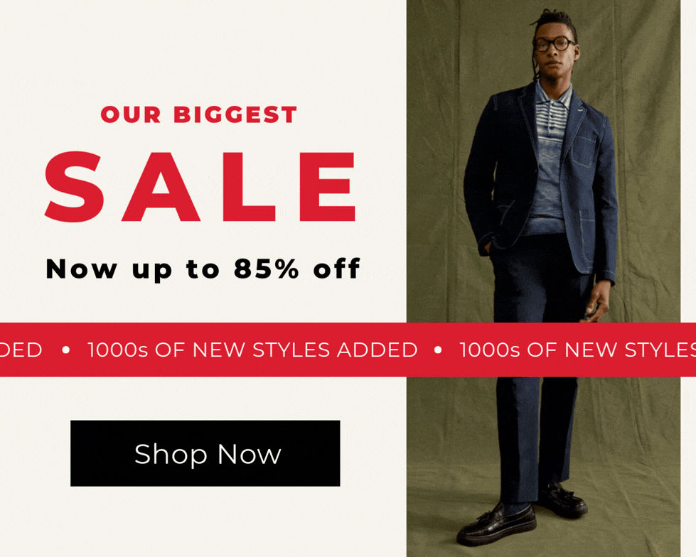 OUR BIGGEST SALE NOW UP TO 85% OFF 1000S NEW STYLES