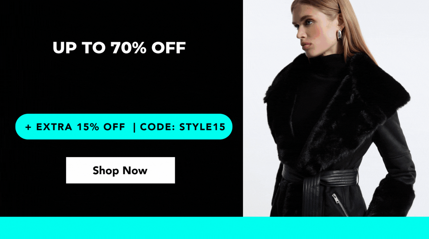 UP TO 70% OFF OFF MUST HAVE BRANDS +EXTRA 15% OFF. CODE: STYLE15
