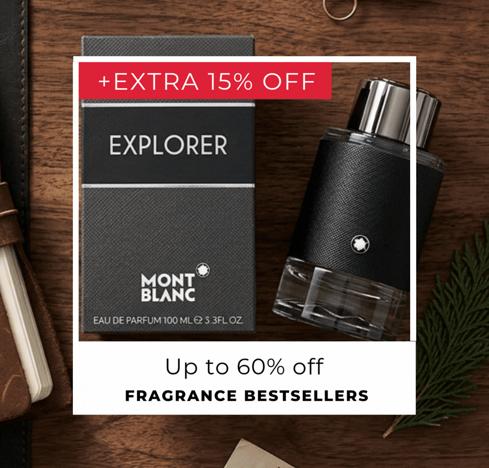 UP TO 60% OFF FRAGRANCE BESTSELLERS +EXTRA 15% OFF CODE: SCENT15