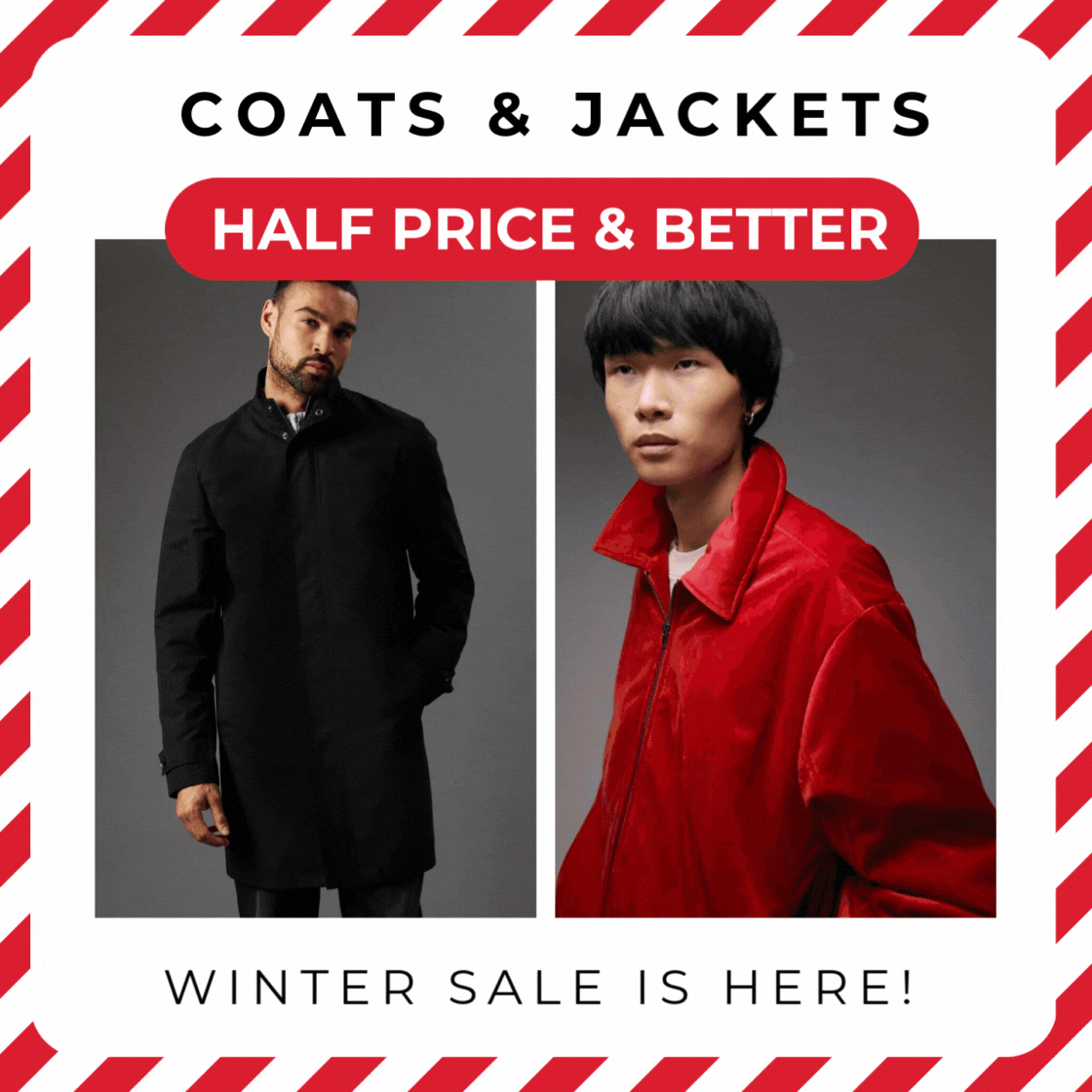 COATS & JACKETS HALF PRICE OR MORE 