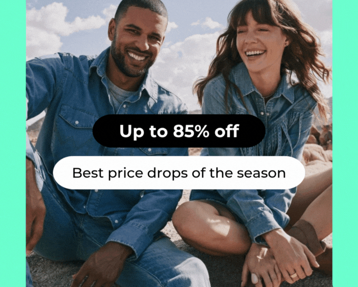 BEST PRICE DROPS OF THE SEASON UP TO 85% OFF