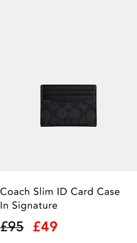 Slim ID Card Case in Signature