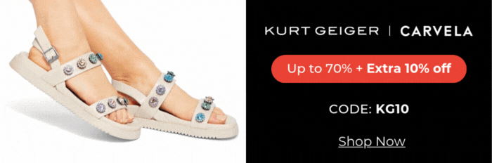 KG & CARVELA UP TO 70% OFF +EXTRA 10% OFF CODE: KG10