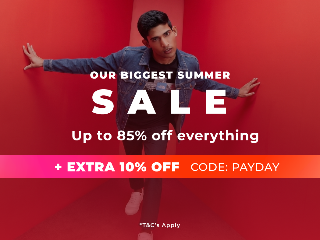 OUR BIGGEST SUMMER SALE | UP TO 85% OFF EVERYTHING + EXTRA 10% OFF CODE:PAYDAY