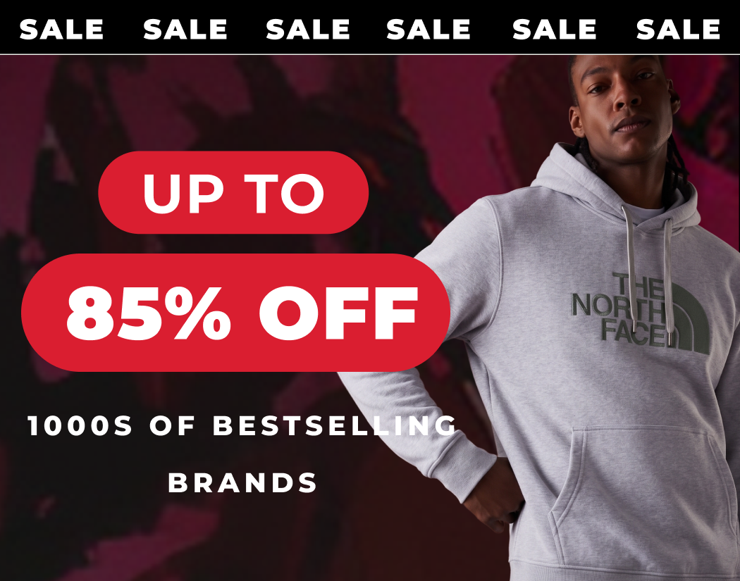 SALE UP TO 85% OFF 1000S OF BESTSELLING BRANDS