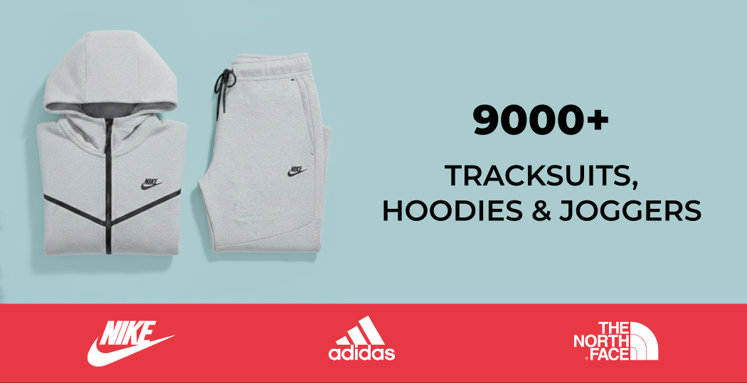 9000+ TRACKSUITS, HOODIES & JOGGERS 