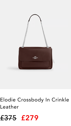 Coach Elodie Crossbody in Crinkle Leather £375.00 £279.00