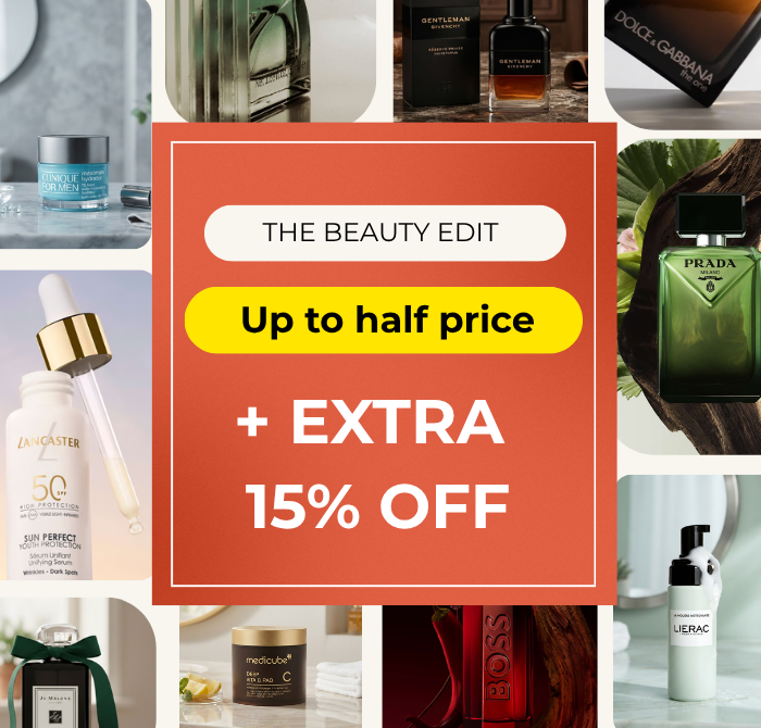 THE BEAUTY EDIT UP TO HALF PRICE + EXTRA 15% OFF CODE: BEAUTY15