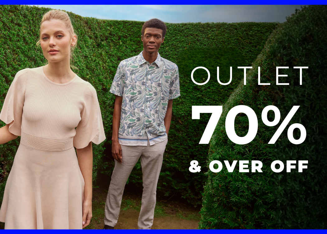 OUTLET 70% & OVER OFF