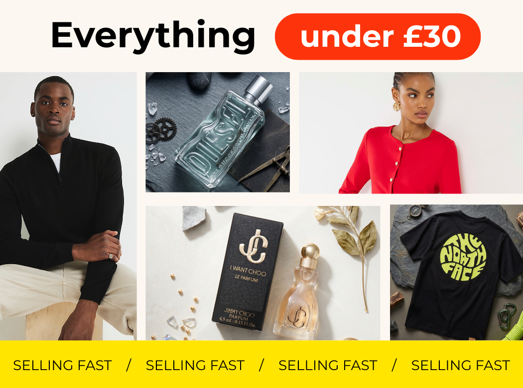 EVERYTHING UNDER £30 SELLING FAST!