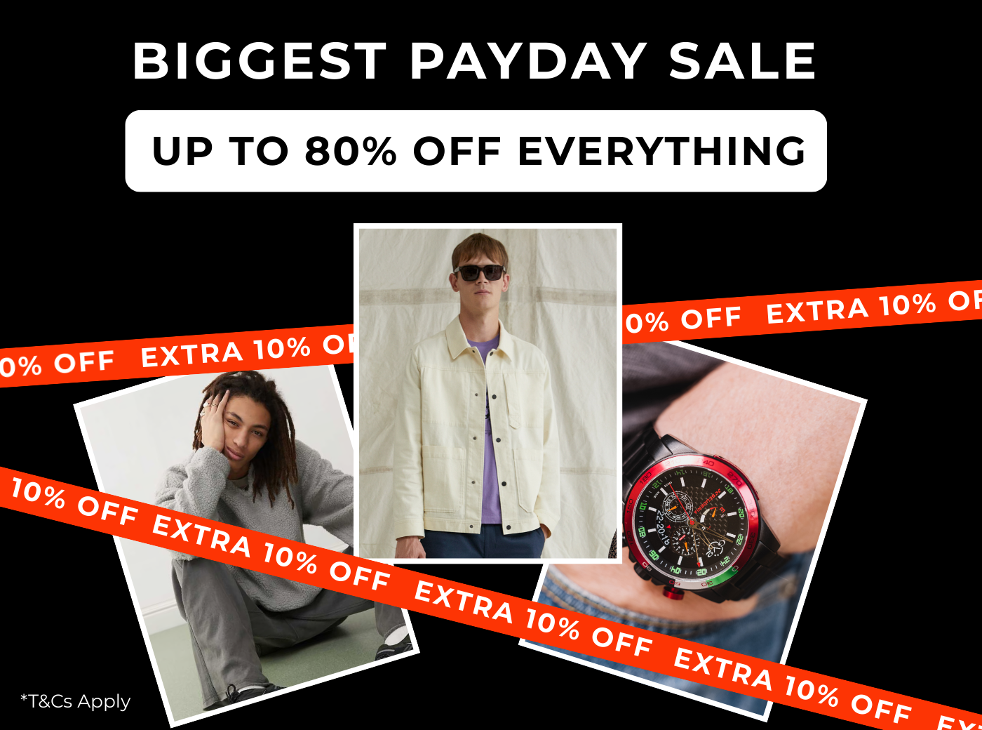BIGGEST PAYDAY SALE UP TO 80% OFF EVERYTHING +EXTRA 10% OFF CODE: PAYDAY