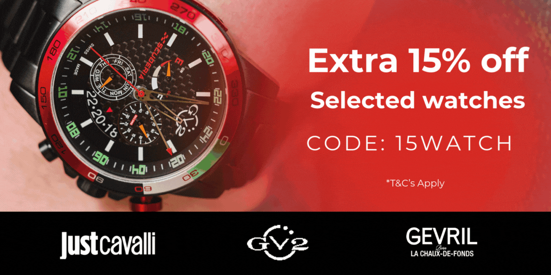 +EXTRA 15% OFF SELECTED WATCHES CODE: 15WATCH JUST CAVALLI GV2 GEVRIL