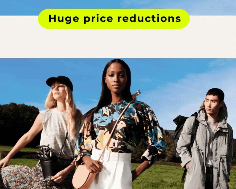 UP TO 80% OFF Price Reductions