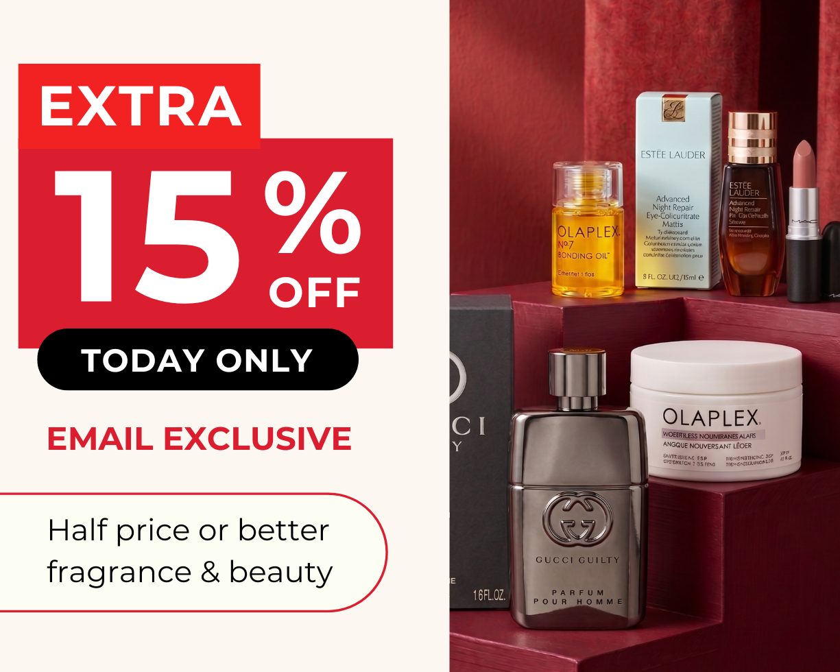HALF PRICE OR BETTER BEAUTY & FRAGRANCE +EXTRA 10% OFF CODE: PAYDAY 