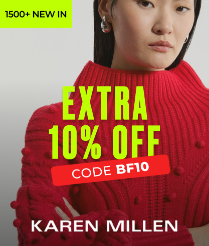 "1500+ NEW IN KAREN MILLEN + EXTRA 10 USE CODE: BF10"