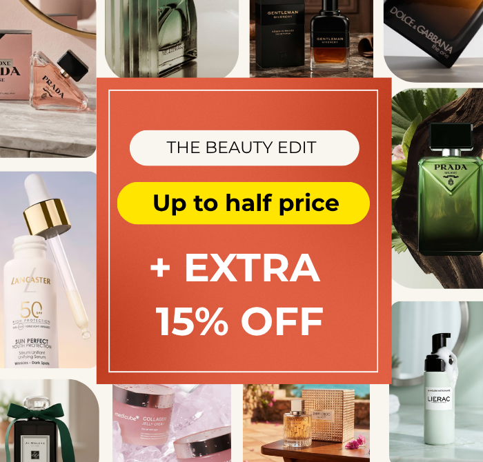 THE BEAUTY EDIT UP TO HALF PRICE + EXTRA 15% OFF CODE: BEAUTY15
