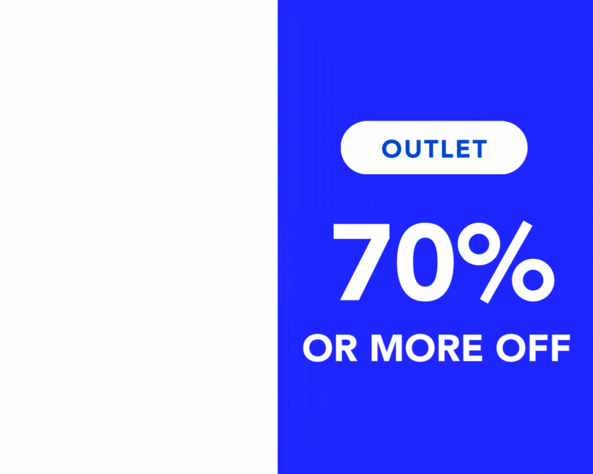 OUTLET 70% & OVER OFF