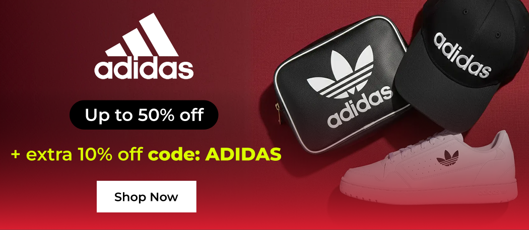 ADIDAS UP TO 50% OFF +EXTRA 10% OFF CODE: ADIDAS