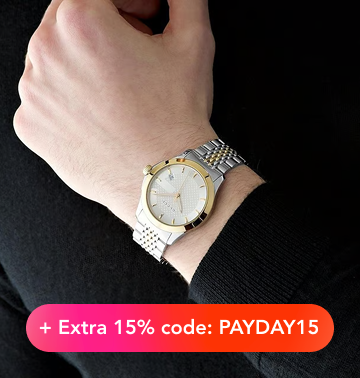 "300+ NEW IN WATCHES+15% OFF USE CODE: PAYDAY15"