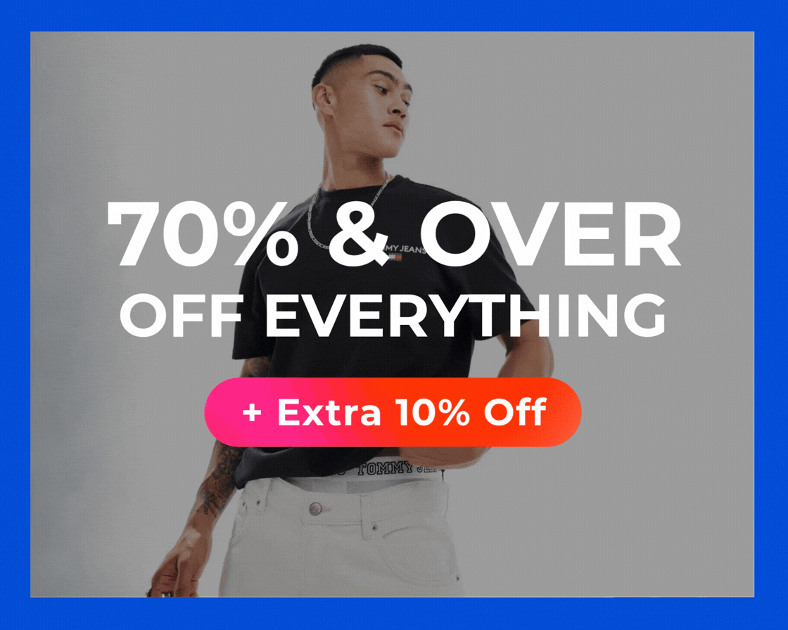 OUTLET 70% % OVER OFF