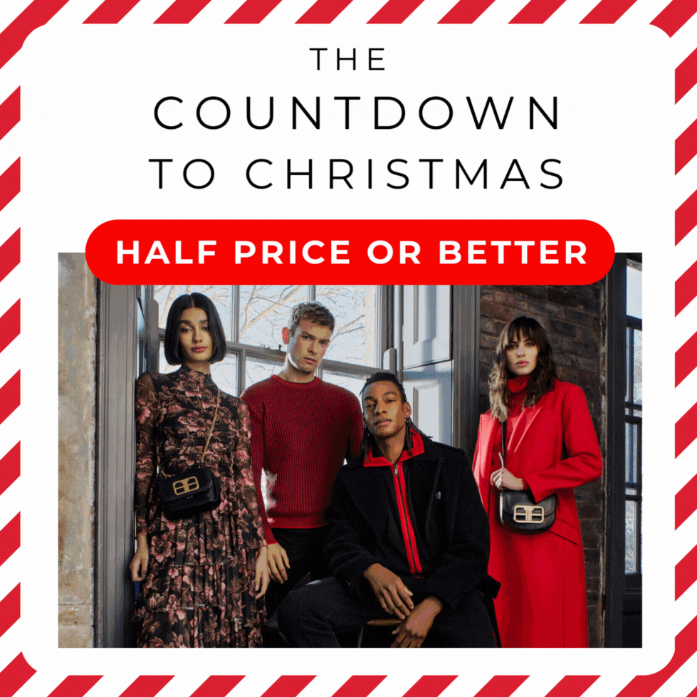 THE COUNTDOWN TO CHIRSTMAD HALF PRICE OR BETTER