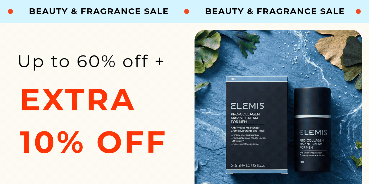 BEAUTY FRAGRANCE SALE UP TO 60% OFF + EXTRA 10% OFF