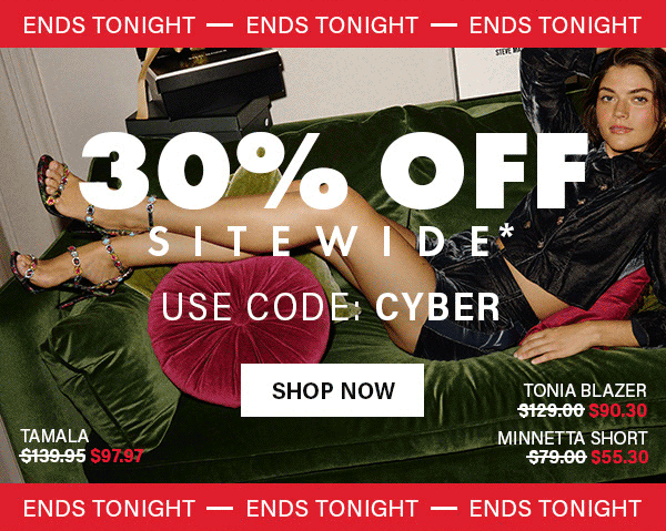 Cyber Monday Extended 30% Off Sitewide Use Code: CYBER