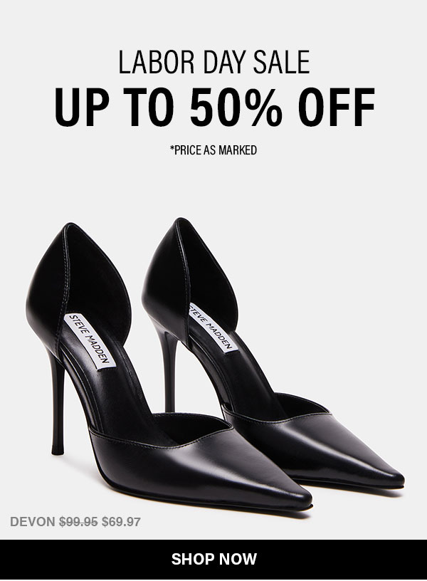 New Labor Day Sale Up To 50% Off