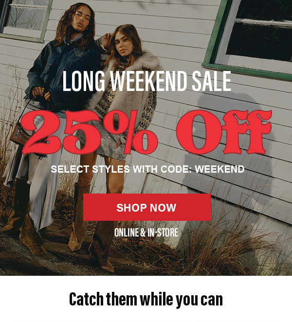 Long Weekend Sale