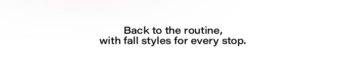 Back to the routine