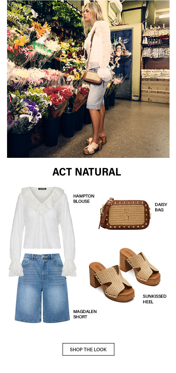 Hampton Blouse, Daisy Bag, Magdalen, Sunkissed