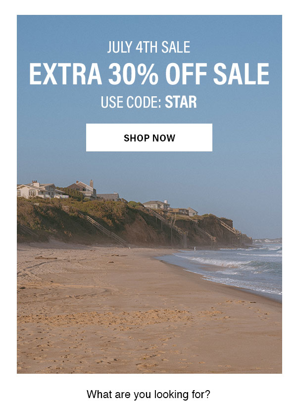 Extra 30% Off Sale