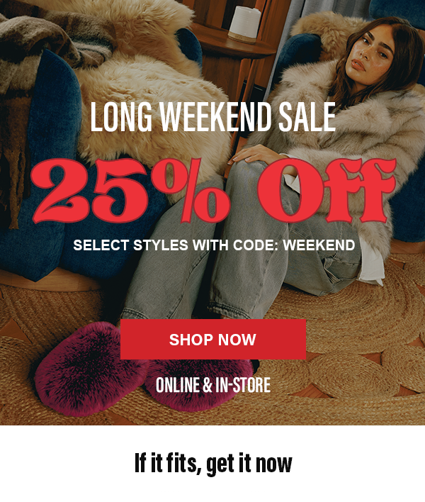 Long Weekend Sale