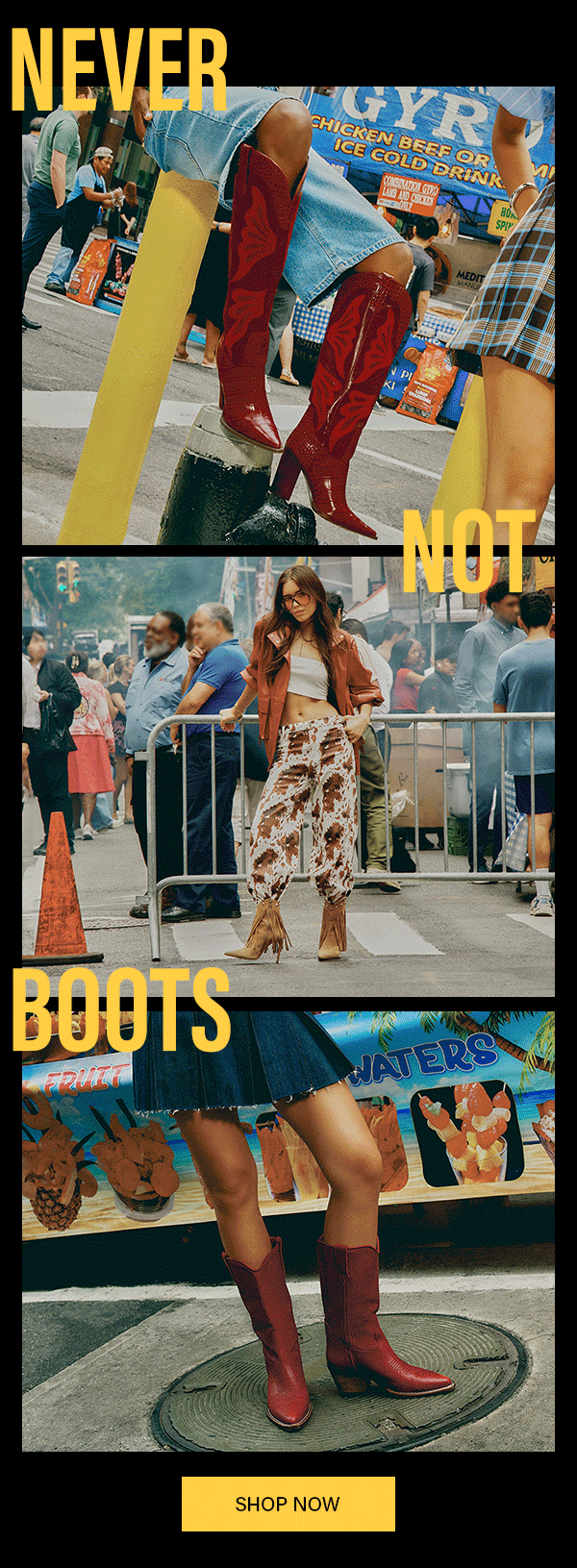 Never Not Boots - kaz, albany, falter, Nitro, Arroyo, Riggs