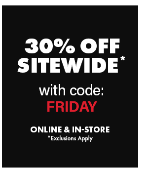 30% OFF sitewide extended today only