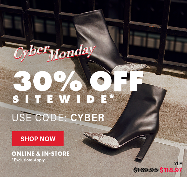 30% Off Sitewide Use Code: CYBER