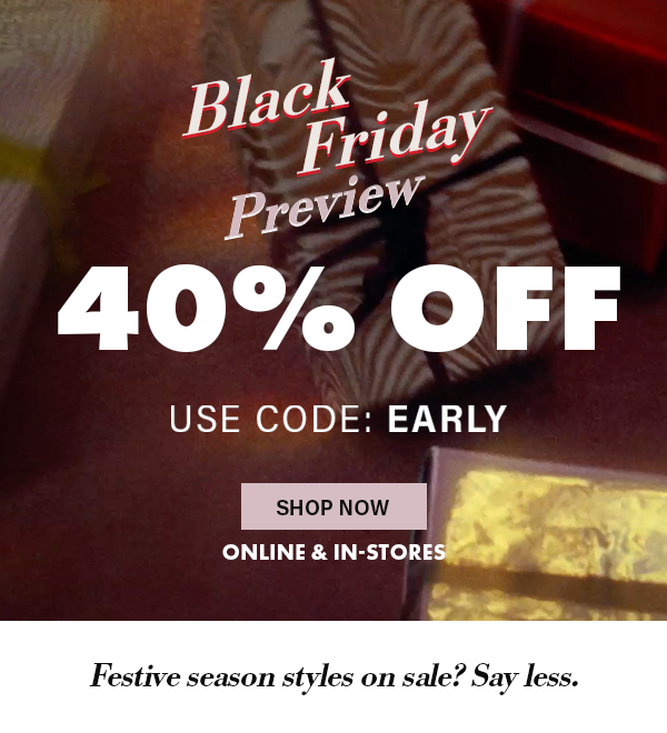 Black Friday Preview